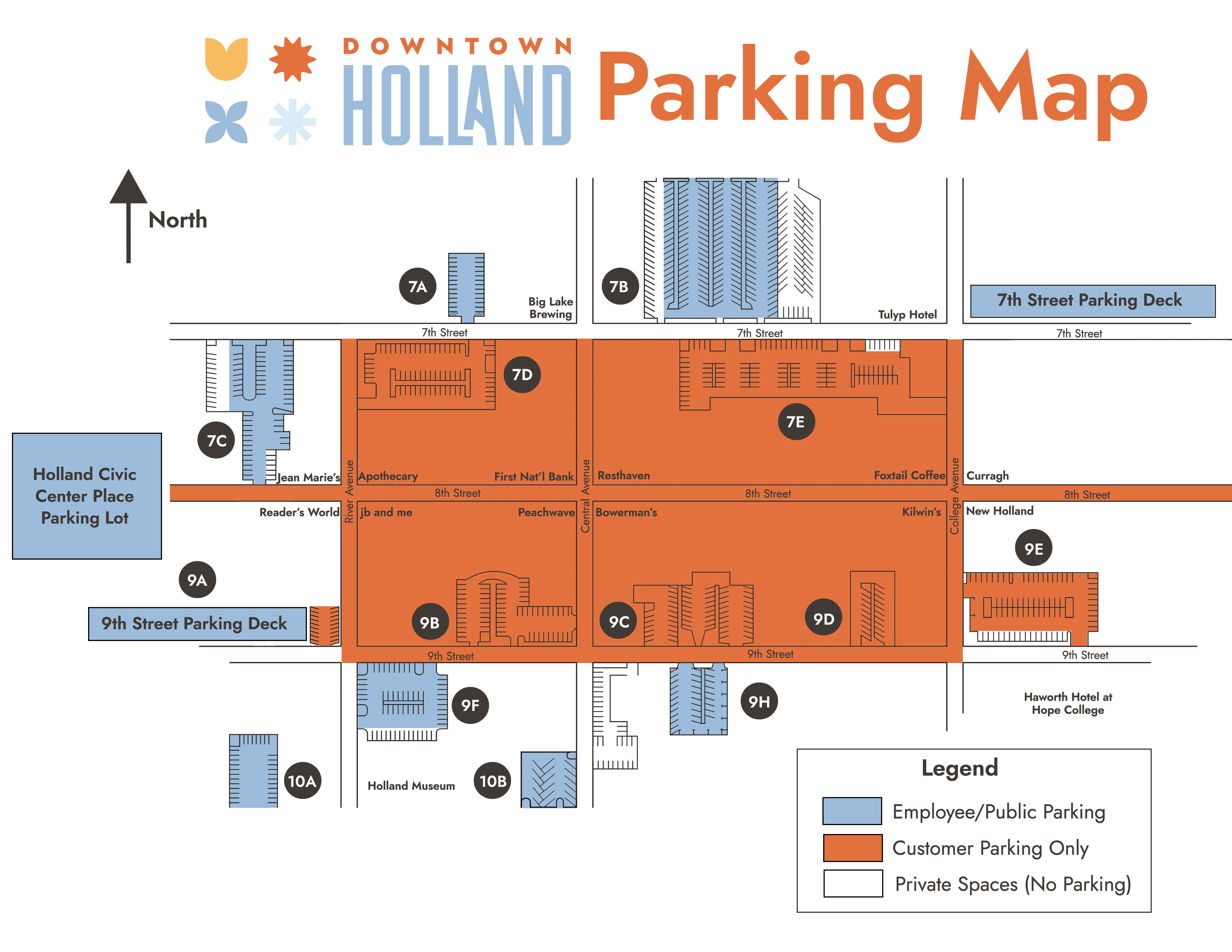 Employee Parking Map